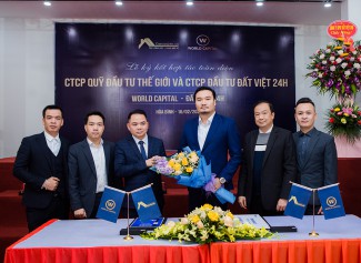 Lễ ký kết hợp tác chiến lược giữa CTCP Quỹ Thế Giới World Capital và CTCP ĐT Đất Việt 24h
