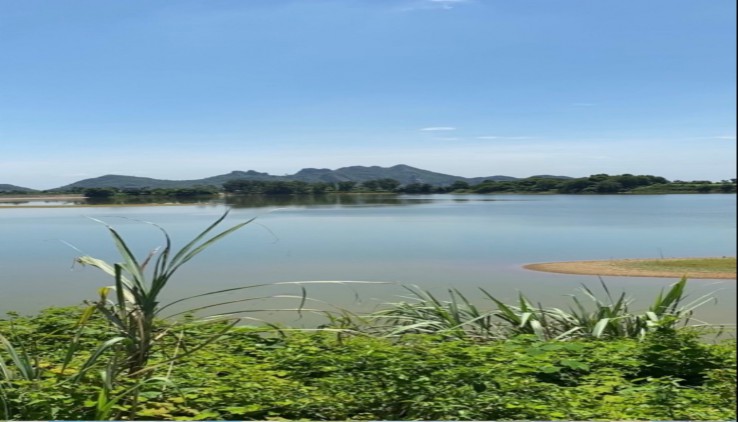 Bán đất bám mặt hồ 70m Đồng Chanh Lương Sơn 3500m 400m tc đường chính oto tránh tặng thiết kế