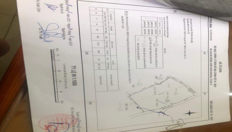 Bán gấp lô đất nhiều thổ cư tại Kim Bôi, Hoà Bình. Có 2000m2 ont ,khá vuông vắn, bằng phẳng.