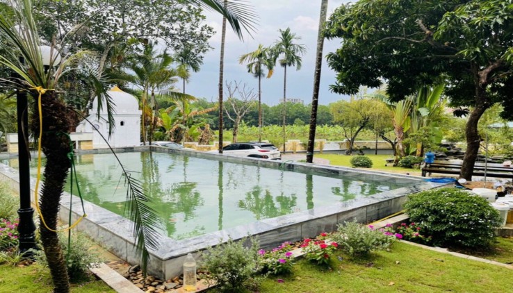 Bán khuôn viên sẵn đẹp lung linh có bể bơi rộng 2000m.400ont tại Cư Yên - Lương Sơn - Hòa Bình