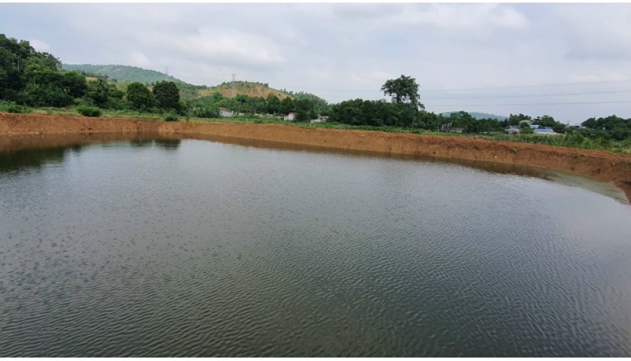 Bán 6200m đất thổ cư nghỉ dưỡng View cánh đồng, có ao to trong đất giá rẻ tại Hòa Sơn, Lương Sơn, Hòa Bình