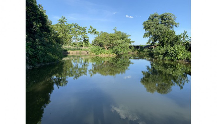 BÁN KHUÔN VIÊN VÂN HÒA BA VÌ 4459M CÓ 400M ONT SẴN NHÀ SÀN CÓ AO RỘNG VIEW CÁNH ĐỒNG, NÚI.