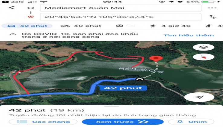 Bán 6662m bám hồ tại Lương Sơn, giá 650tr.