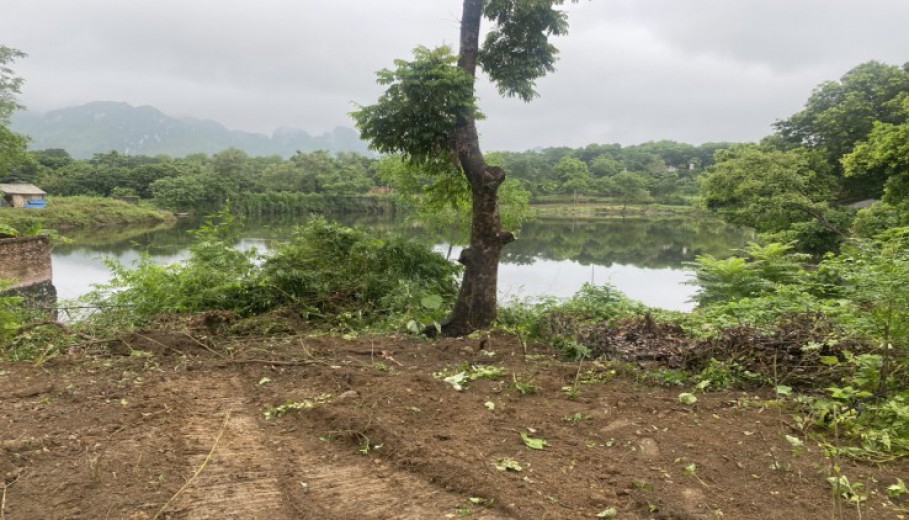Bán đất bám hồ tại Lương Sơn Hòa Bình dt 2500m bám hồ 50m giá rẻ!