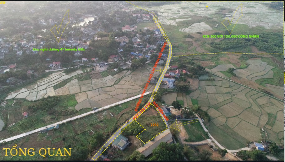 BÁN LÔ VIP 2 MẶT TIỀN TRỤC CHÍNH CƯ YÊN- CỔNG KHU CÔNG NGHIỆP 220ha
