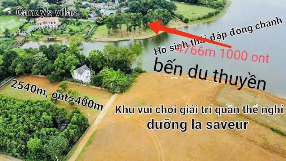 Bán 4700m2 mặt hồ Đồng Chanh Lương Sơn, Hòa Bình