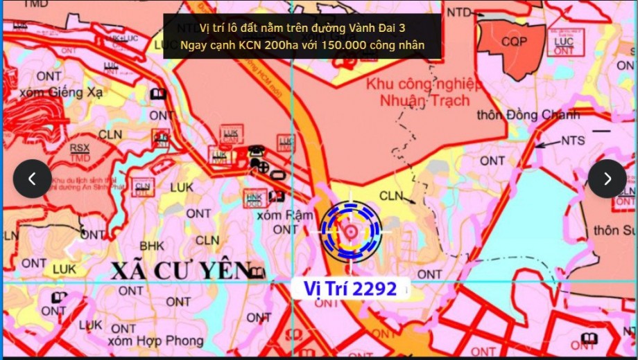 Bán Lô víp 2 mặt đường khu công nghiệp Nhuận Trạch rộng 220ha, Lương Sơn, Hòa Bình