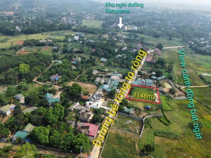 SIÊU PHẨM NGHỈ DƯỠNG! 1148m2 đất nghỉ dưỡng Cư Yên - bám đường lớn - view cánh đồng tuyết đẹp